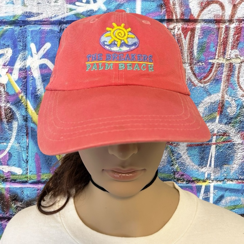 Vintage 90s Palm Beach Florida Faded Sun Embroidered Baseball Dad Hat St…